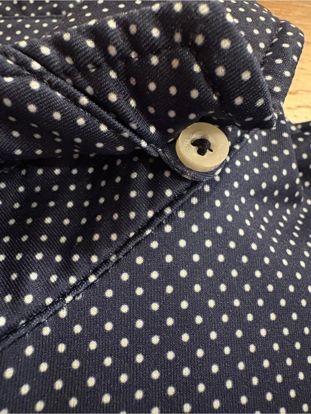 RLX Ralph Lauren Golf Polo Shirt Navy White Dot Print Men’s Large
